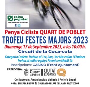 Lee más sobre el artículo TROFEU FESTES MAJORS 2023
