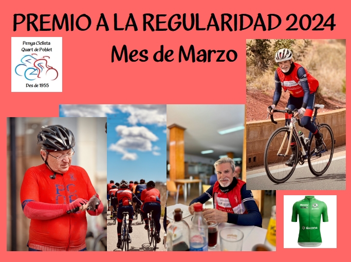 Lee más sobre el artículo PREMIO A LA REGULARIDAD MARZO 2024
